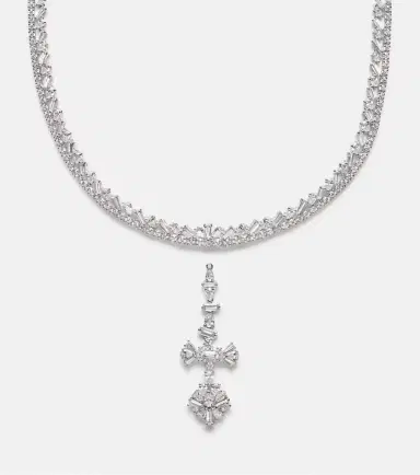 YEPREM Y-Couture 18kt white gold pendant necklace with diamonds | Thumbnail 3 YEPREM Y-Couture 18kt white gold pendant necklace with diamonds | Thumbnail 3