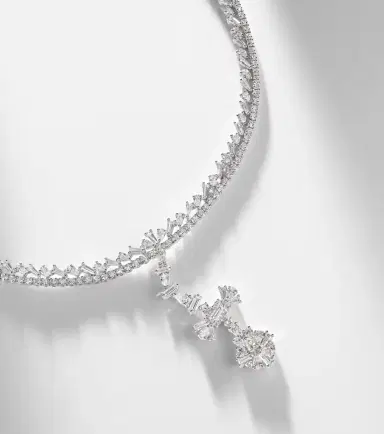 YEPREM Y-Couture 18kt white gold pendant necklace with diamonds | Thumbnail 5 YEPREM Y-Couture 18kt white gold pendant necklace with diamonds | Thumbnail 5