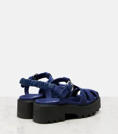 Miu Miu Platform slingback sandals | Thumbnail 4 Miu Miu Platform slingback sandals | Thumbnail 4