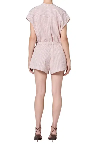 Citizens of Humanity Este Drawstring Short - Raspberry Stripe | Thumbnail 5 Citizens of Humanity Este Drawstring Short - Raspberry Stripe | Thumbnail 5