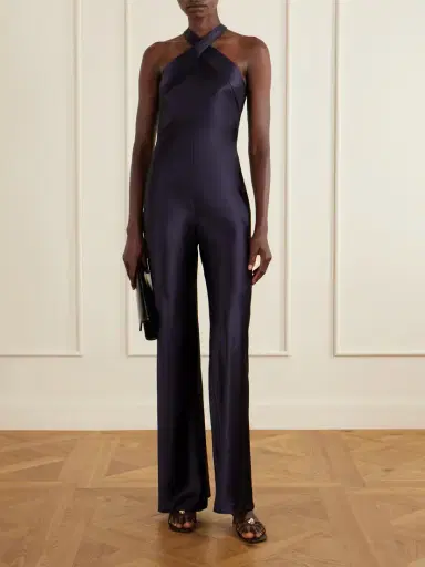 Galvan Eve Satin Jumpsuit | Thumbnail 2 Galvan Eve Satin Jumpsuit | Thumbnail 2