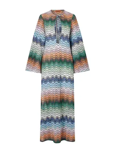 Missoni Mare Striped Metallic Crochet-knit Coverup | Thumbnail 1 Missoni Mare Striped Metallic Crochet-knit Coverup | Thumbnail 1