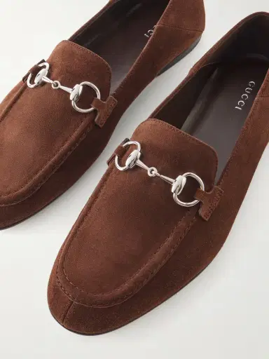 Gucci Jordaan Horsebit-detailed Suede Loafers | Thumbnail 5 Gucci Jordaan Horsebit-detailed Suede Loafers | Thumbnail 5