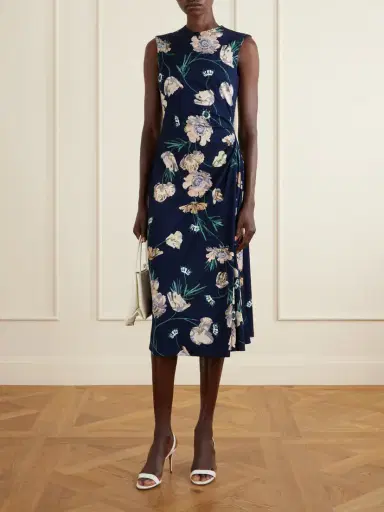 Erdem Floral Printed Ponte Midi Dress | Thumbnail 2 Erdem Floral Printed Ponte Midi Dress | Thumbnail 2