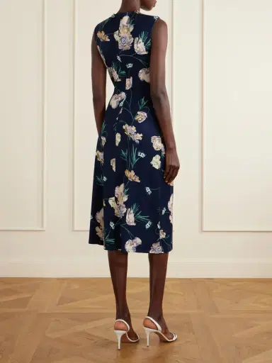 Erdem Floral Printed Ponte Midi Dress | Thumbnail 3 Erdem Floral Printed Ponte Midi Dress | Thumbnail 3