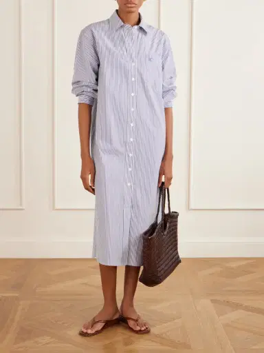 Suzie Kondi Stella Striped Cotton-poplin Midi Shirt Dress | Thumbnail 2 Suzie Kondi Stella Striped Cotton-poplin Midi Shirt Dress | Thumbnail 2