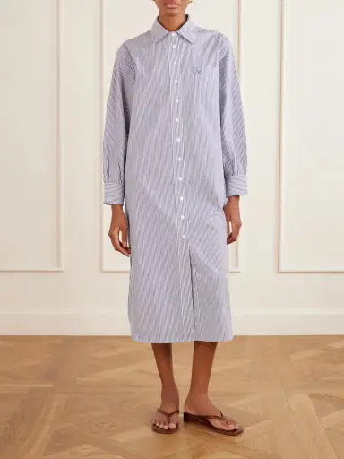 Suzie Kondi Stella Striped Cotton-poplin Midi Shirt Dress | Thumbnail 3 Suzie Kondi Stella Striped Cotton-poplin Midi Shirt Dress | Thumbnail 3
