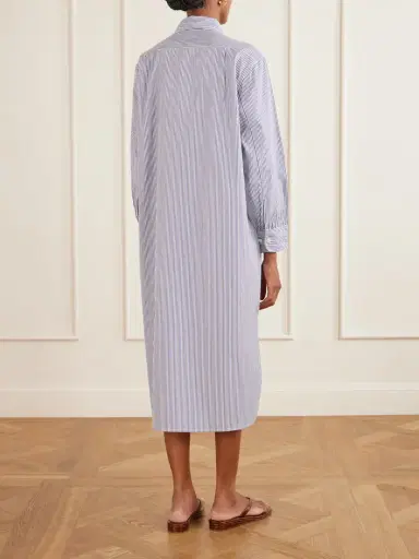 Suzie Kondi Stella Striped Cotton-poplin Midi Shirt Dress | Thumbnail 4 Suzie Kondi Stella Striped Cotton-poplin Midi Shirt Dress | Thumbnail 4