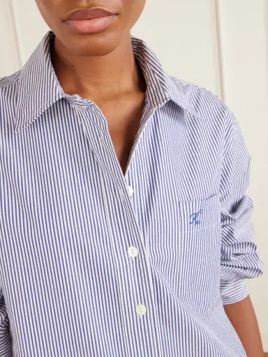Suzie Kondi Stella Striped Cotton-poplin Midi Shirt Dress | Thumbnail 5 Suzie Kondi Stella Striped Cotton-poplin Midi Shirt Dress | Thumbnail 5