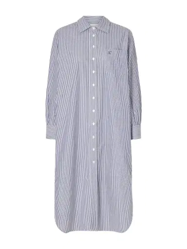 Suzie Kondi Stella Striped Cotton-poplin Midi Shirt Dress | Thumbnail 1 Suzie Kondi Stella Striped Cotton-poplin Midi Shirt Dress | Thumbnail 1