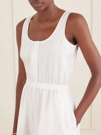 Suzie Kondi Daphne Gathered Cotton-poplin Midi Dress | Thumbnail 4 Suzie Kondi Daphne Gathered Cotton-poplin Midi Dress | Thumbnail 4
