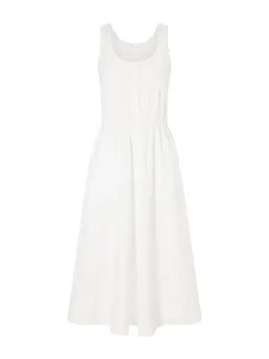 Suzie Kondi Daphne Gathered Cotton-poplin Midi Dress | Thumbnail 1 Suzie Kondi Daphne Gathered Cotton-poplin Midi Dress | Thumbnail 1