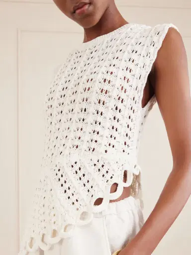 Loulou de Saison Saez Crocheted Top | Thumbnail 4 Loulou de Saison Saez Crocheted Top | Thumbnail 4