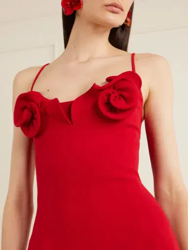 Magda Butrym Embellished Wool-blend Crepe Midi Dress | Thumbnail 4 Magda Butrym Embellished Wool-blend Crepe Midi Dress | Thumbnail 4