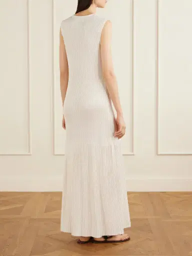 Veronica de Piante Gabby Ribbed-knit Jersey Maxi Dress | Thumbnail 3 Veronica de Piante Gabby Ribbed-knit Jersey Maxi Dress | Thumbnail 3