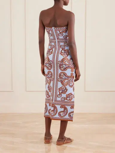 Cara Cara Rome Printed Strapless Midi Dress | Thumbnail 3 Cara Cara Rome Printed Strapless Midi Dress | Thumbnail 3