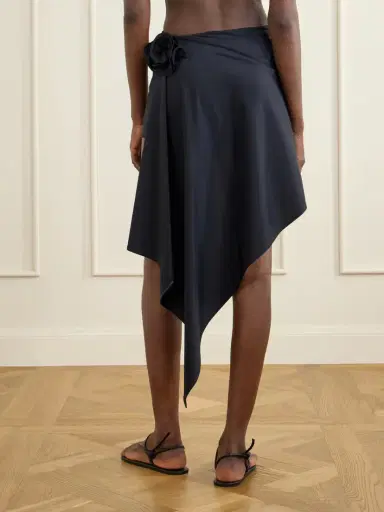 Magda Butrym Asymmetric Floral-appliquéd Stretch-jersey Coverup | Thumbnail 4 Magda Butrym Asymmetric Floral-appliquéd Stretch-jersey Coverup | Thumbnail 4