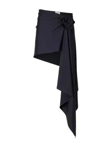 Magda Butrym Asymmetric Floral-appliquéd Stretch-jersey Coverup | Thumbnail 1 Magda Butrym Asymmetric Floral-appliquéd Stretch-jersey Coverup | Thumbnail 1