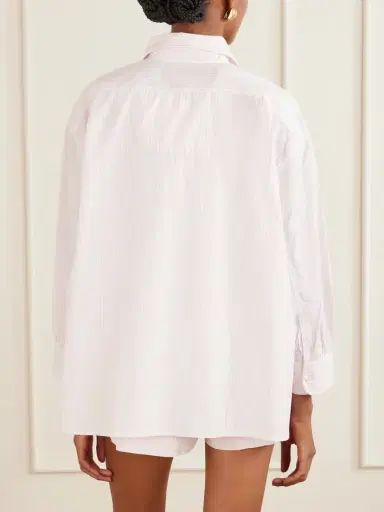 Suzie Kondi Kappa Logo-embroidered Striped Cotton-poplin Shirt | Thumbnail 4 Suzie Kondi Kappa Logo-embroidered Striped Cotton-poplin Shirt | Thumbnail 4