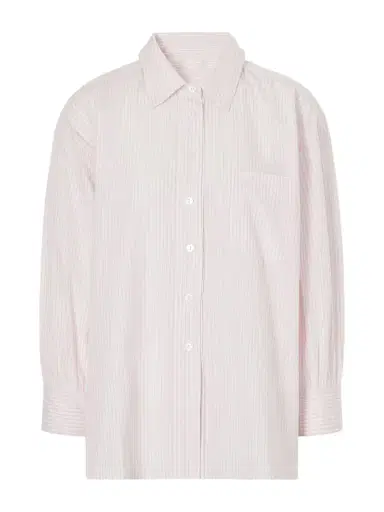 Suzie Kondi Kappa Logo-embroidered Striped Cotton-poplin Shirt | Thumbnail 1 Suzie Kondi Kappa Logo-embroidered Striped Cotton-poplin Shirt | Thumbnail 1