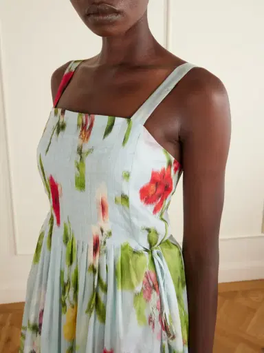 Oscar de la Renta Floral-printed Cotton-voile Gown | Thumbnail 4 Oscar de la Renta Floral-printed Cotton-voile Gown | Thumbnail 4