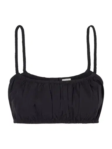 Suzie Kondi Bea Shirred Cotton-poplin Bandeau Tank | Thumbnail 1 Suzie Kondi Bea Shirred Cotton-poplin Bandeau Tank | Thumbnail 1