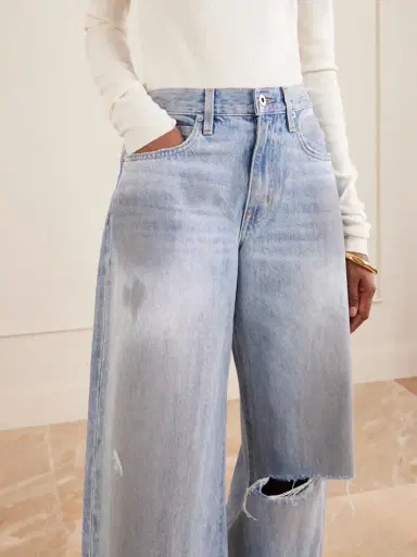 SLVRLAKE Tess Long Distressed Boyfriend Jeans | Thumbnail 5 SLVRLAKE Tess Long Distressed Boyfriend Jeans | Thumbnail 5