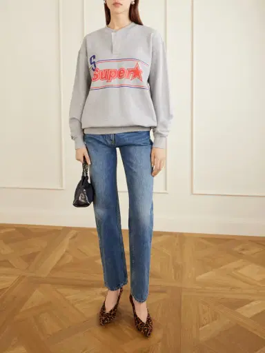 Stella McCartney Superstar Logo-printed Cotton-jersey Sweatshirt | Thumbnail 2 Stella McCartney Superstar Logo-printed Cotton-jersey Sweatshirt | Thumbnail 2