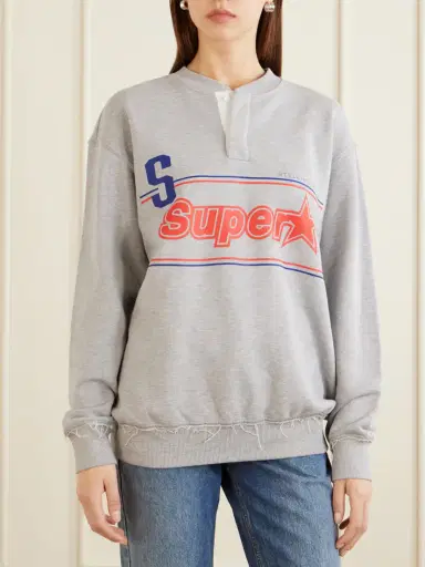 Stella McCartney Superstar Logo-printed Cotton-jersey Sweatshirt | Thumbnail 3 Stella McCartney Superstar Logo-printed Cotton-jersey Sweatshirt | Thumbnail 3