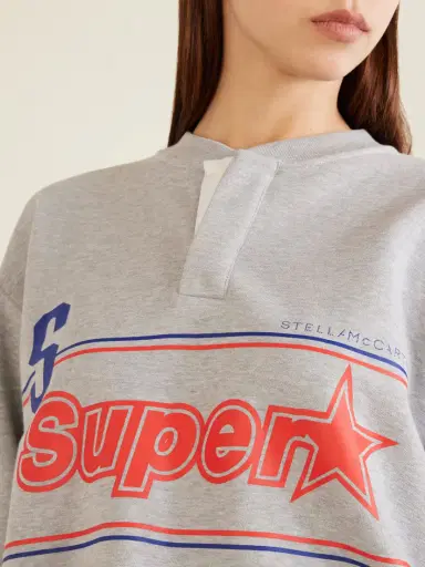Stella McCartney Superstar Logo-printed Cotton-jersey Sweatshirt | Thumbnail 5 Stella McCartney Superstar Logo-printed Cotton-jersey Sweatshirt | Thumbnail 5