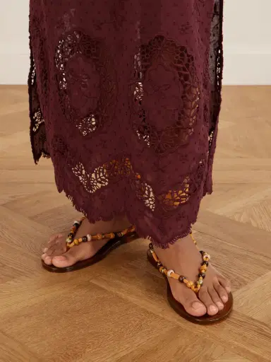 Ancient Greek Sandals Esther Bead-embellished Jelly Thong Sandals | Thumbnail 2 Ancient Greek Sandals Esther Bead-embellished Jelly Thong Sandals | Thumbnail 2