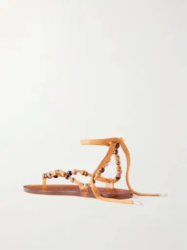 Ancient Greek Sandals Esther Bead-embellished Jelly Thong Sandals | Thumbnail 3 Ancient Greek Sandals Esther Bead-embellished Jelly Thong Sandals | Thumbnail 3