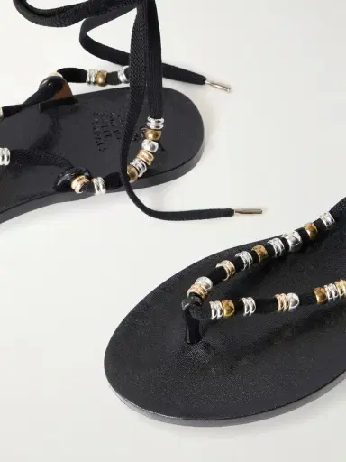 Ancient Greek Sandals Esther Bead-embellished Jelly Thong Sandals | Thumbnail 5 Ancient Greek Sandals Esther Bead-embellished Jelly Thong Sandals | Thumbnail 5