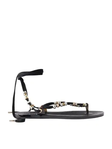Ancient Greek Sandals Esther Bead-embellished Jelly Thong Sandals | Thumbnail 1 Ancient Greek Sandals Esther Bead-embellished Jelly Thong Sandals | Thumbnail 1