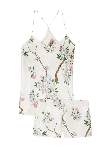 Olivia von Halle Bella Floral-print Silk-satin Pajama Set | Thumbnail 1 Olivia von Halle Bella Floral-print Silk-satin Pajama Set | Thumbnail 1