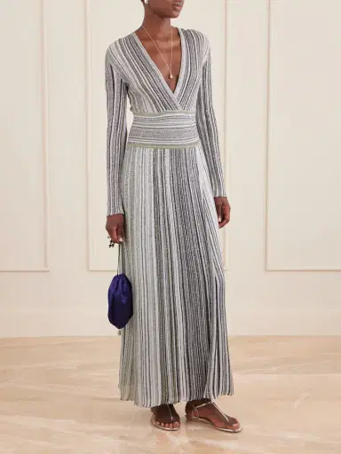 Missoni Striped Sequin-embellished Metalic Crochet-knit Maxi Dress | Thumbnail 2 Missoni Striped Sequin-embellished Metalic Crochet-knit Maxi Dress | Thumbnail 2