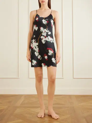 Olivia von Halle Venus Floral-print Silk-satin Nightdress | Thumbnail 2 Olivia von Halle Venus Floral-print Silk-satin Nightdress | Thumbnail 2
