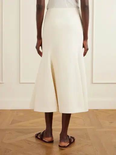 Gabriela Hearst Patterson Frayed Wool And Cashmere-blend Midi Skirt | Thumbnail 4 Gabriela Hearst Patterson Frayed Wool And Cashmere-blend Midi Skirt | Thumbnail 4