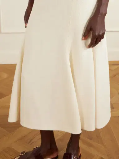 Gabriela Hearst Patterson Frayed Wool And Cashmere-blend Midi Skirt | Thumbnail 5 Gabriela Hearst Patterson Frayed Wool And Cashmere-blend Midi Skirt | Thumbnail 5
