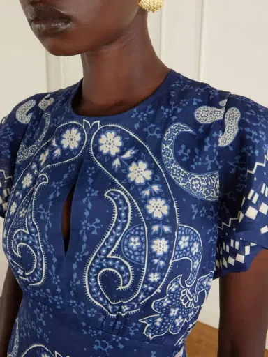 Sea Emelina Paisley-printed Ramie Midi Dress | Thumbnail 4 Sea Emelina Paisley-printed Ramie Midi Dress | Thumbnail 4