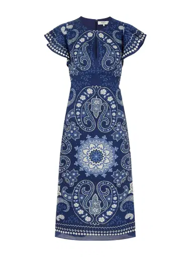 Sea Emelina Paisley-printed Ramie Midi Dress | Thumbnail 1 Sea Emelina Paisley-printed Ramie Midi Dress | Thumbnail 1