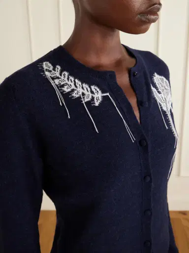 Erdem Embroidered Wool-blend Cardigan | Thumbnail 5 Erdem Embroidered Wool-blend Cardigan | Thumbnail 5