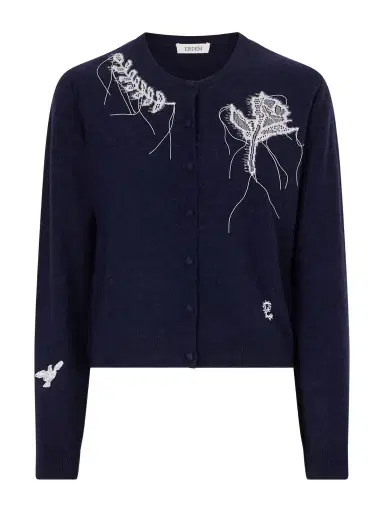 Erdem Embroidered Wool-blend Cardigan | Thumbnail 1 Erdem Embroidered Wool-blend Cardigan | Thumbnail 1