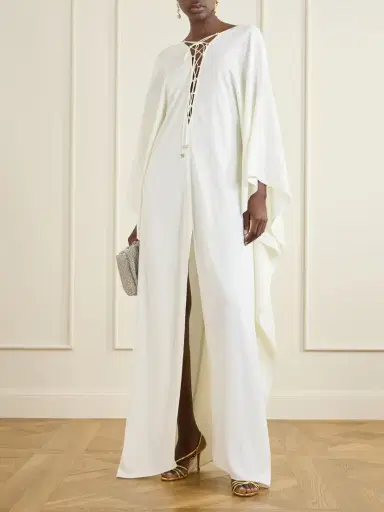 Taller Marmo Sahara Lace-up Cady Gown | Thumbnail 2 Taller Marmo Sahara Lace-up Cady Gown | Thumbnail 2