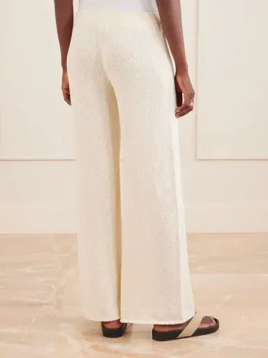 Suzie Kondi Calla Cotton-bouclé Flared Pants | Thumbnail 4 Suzie Kondi Calla Cotton-bouclé Flared Pants | Thumbnail 4