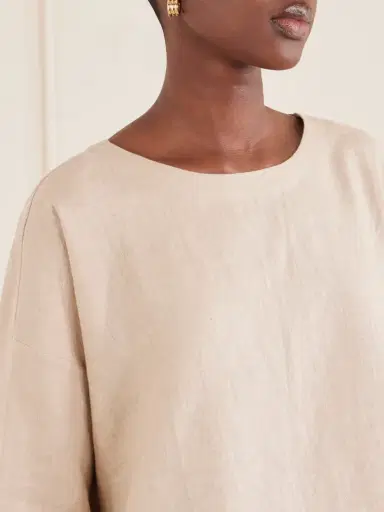 Suzie Kondi Saria Linen-chambray T-shirt | Thumbnail 4 Suzie Kondi Saria Linen-chambray T-shirt | Thumbnail 4