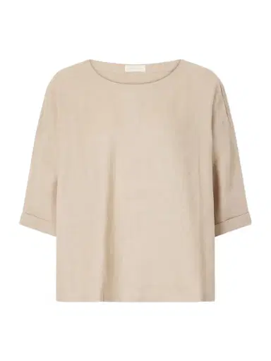 Suzie Kondi Saria Linen-chambray T-shirt | Thumbnail 1 Suzie Kondi Saria Linen-chambray T-shirt | Thumbnail 1