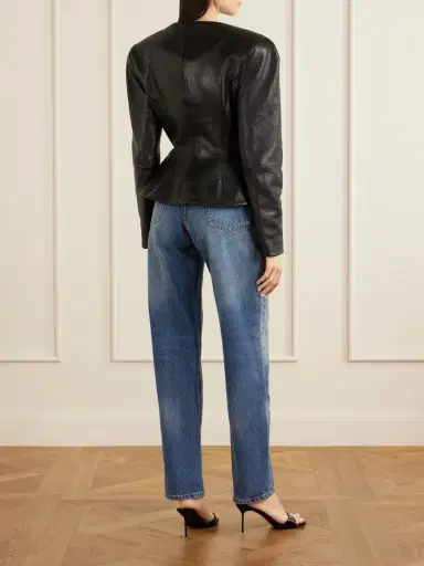Magda Butrym Paneled Leather Jacket | Thumbnail 4 Magda Butrym Paneled Leather Jacket | Thumbnail 4
