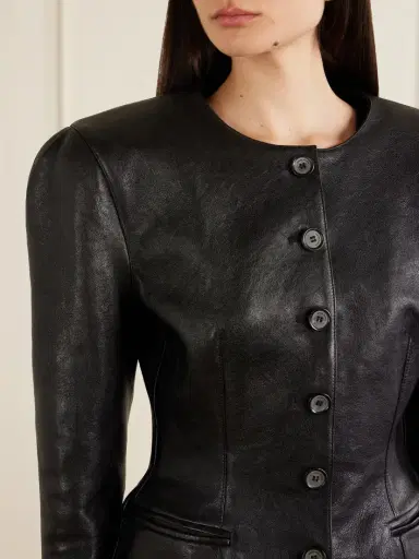 Magda Butrym Paneled Leather Jacket | Thumbnail 5 Magda Butrym Paneled Leather Jacket | Thumbnail 5