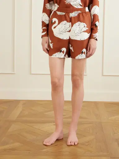 Olivia von Halle Kick Printed Silk-satin Pajama Set | Thumbnail 2 Olivia von Halle Kick Printed Silk-satin Pajama Set | Thumbnail 2